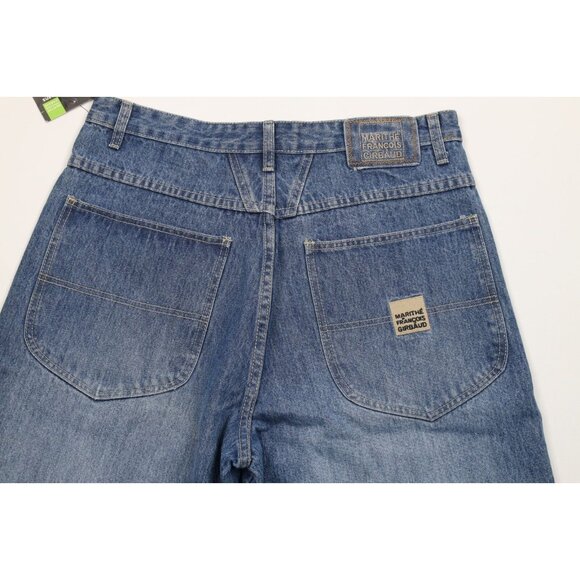 Deadstock Vtg 90s Marithe Francois Girbaud Mens 32 Loose Denim Jean Shorts Blue - Picture 9 of 11